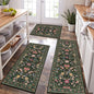 HEBE Boho Kitchen Rugs Set of 3, Non Slip Washable Kitchen Mats by HEBE