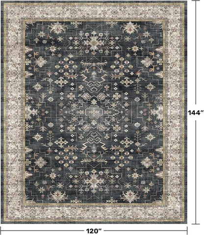 Boho Black Rug for Living Room - Image 2