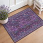 Washable Purple 2x3 Entryway Area Rug, Bohemian Small Throw Violet Carpet by HazoHaus