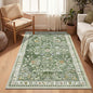 Yamaziot 3x5 Washable Area Rug for Bedroom Floral Carpet Sage Green | Non Slip by Yamaziot