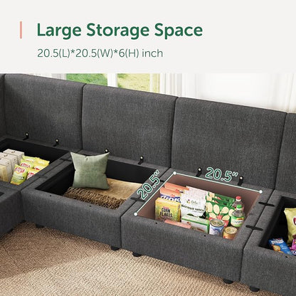 HONBAY Modular Sofa Sectional Sleeper Couch - Image 5