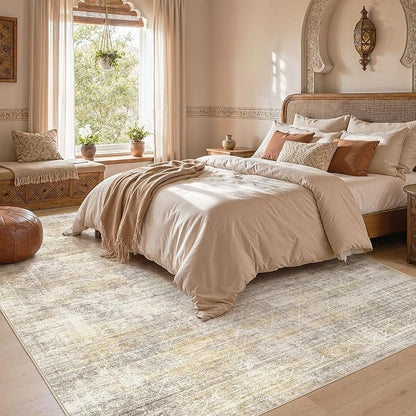 cotiled Boho 8x10 Area Rugs for Living Room: Large Moroccan Washable Rug | - Image 5