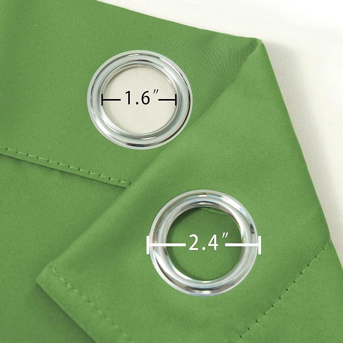 Light Green Thermal Blackout Curtains/52 x 72 Inch/Set of 2 Panels Room - Image 6