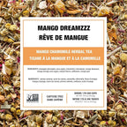 Tiesta Tea - Mango Dreamzzz Chamomile Loose Leaf Herbal Tea, Relaxing Chamomile & Lemongrass Blend, Caffeine-Free, Brew Hot or Iced, Makes Up to 200 Cups, Resealable Bulk Pouch, 12 Ounce