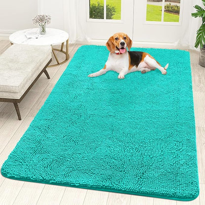 OLANLY Dog Door Mat for Muddy Paws 59x35, Super Absorbent Chenille Mud Mat | by OLANLY