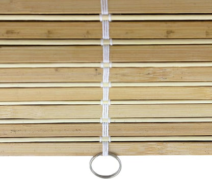 Red Lantern Burnt Bamboo Cordless Window Shade - Image 8