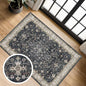 Black Washable 2x3 Entry Rug, Small Rugs by HazoHaus