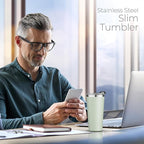 SIPX™ Triple-Insulated Tumblers - 16oz. Premium Modern Tumbler With Lid, insulated Cup Keeps Hot For 6 Hours, Stainless Steel Tumbler Made Of Sustainable Material, Coffee Travel Mug For Home & Office