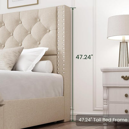 LARMACE Queen Size Bed Frame - Image 9