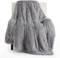Bedsure GentleSoft Fuzzy Sherpa Faux Fur Twin Blanket Grey Cozy Gifts by Unknown