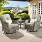 ovios 3-Piece Patio Furniture Set, Outdoor Wicker Sofa by OVIOS