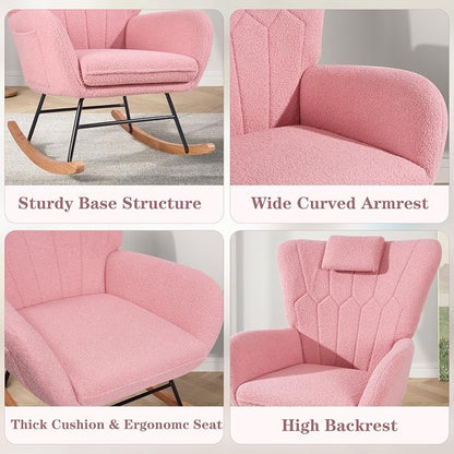 VECELO Rocking Chair Nursery - Image 7