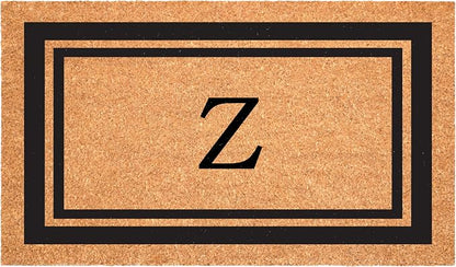 Calloway Mills 152961830Z Black Border 18" x 30" Monogram Doormat by Callowaymills