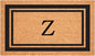 Calloway Mills 152961830Z Black Border 18" x 30" Monogram Doormat by Callowaymills
