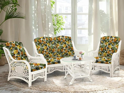Malibu Lounge Loveseat Sofa Natural Rattan Wicker Handmade Design - Image 4