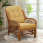 Malibu Lounge Living Accent Armchair Natural Rattan Wicker Handmade Design by Wickerix
