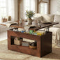 UNIQUITE 40" Lift Top Coffee Table, 4 in 1 Multi-Function Lift Coffee Tables by UNIQUITE