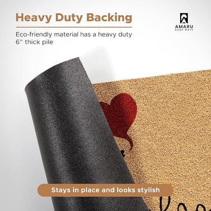 Coir Welcome Mat, 17 x 29 in | 100% Natural Coir, Anti-Shedding, Durable PVC - Image 6