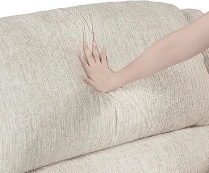 Lexicon Power Double Reclining Sofa, Textured Microfiber Wall Hugger Recliner - Image 10