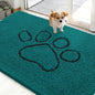 OLANLY Dog Door Mat for Muddy Paws 48x30, Paw Print Design Chenille Mud Mat | by OLANLY