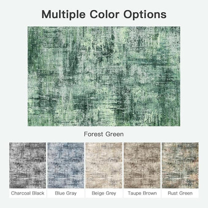 Lofus 5x7 Area Rug for Living Room, Abstract Washable Non-Slip Rugs, Stain - Image 8