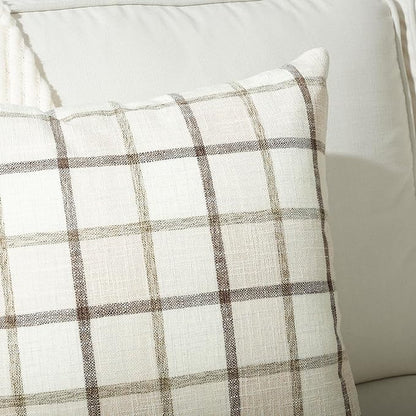Stellhome Pack of 2 Fall Linen Buffalo Check Decorative Throw Pillow Covers - Image 4