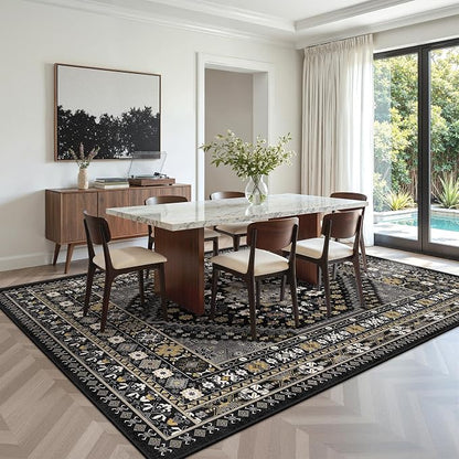 6x9 Area Rugs for Living Room, Large Washable Rug, Dining Room, Low Pile - Image 8