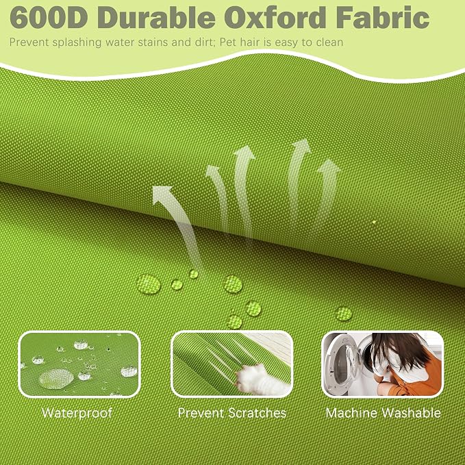 Sqodok Patio Cushion Cover 24x22 inch, Outdoor Seat Cushion Slip Cover - Image 3