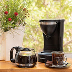 Drip Coffee Maker by Mixpresso Coffee (6 Cups), Black
