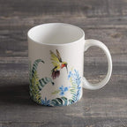 Maison d' Hermine Coffee Mug with Handles Fine Bone China Mugs Pack of One Tea Cups for Hot Beverages Cappuccino Latte Home Restaurant Office Perfect for Gift (Tropiques - Hummingbird, 15 Ounce)