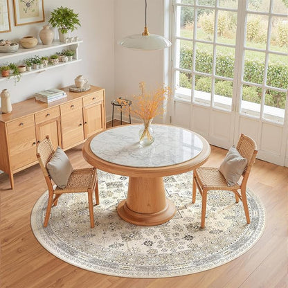 Round Rug 6ft, Circle Rug for Dining Room Table, Dining Room, Nursery Room - Image 9