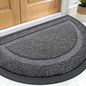 OLANLY Half Circle Front Door Mat Outside 33x21 All-Season Rubber Doormat | by OLANLY