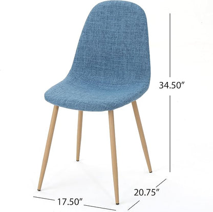 Christopher Knight Home Raina Mid-Century Modern Fabric Dining Chairs - Image 2