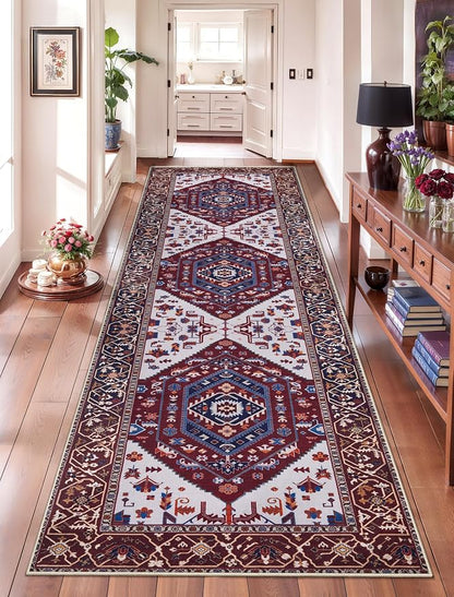 SERISSA 2'6"x8' Washable Non Slip Boho Runner Rug by SERISSAHomeDecorCollection