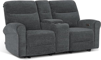 MCombo 78.3" Wall Hugger Power Loveseat Recliner Sofa by MCombo