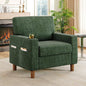 Mid Century Modern Accent Chair, Chenille Comfy Living Room Arm Chairs by ErdoruLiving