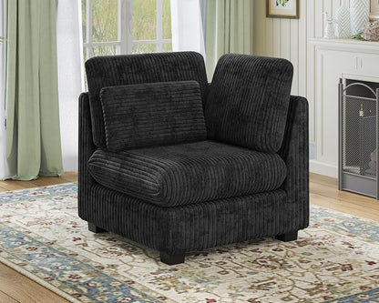 CHIC HOUSE Module for Modular Oversized Couch, Corduroy Customizable Chaise by CHICHOUSE