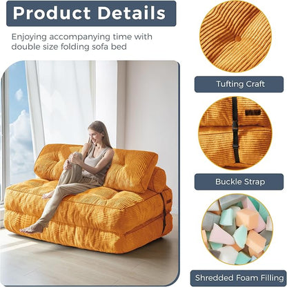 MAXYOYO Folding Sofa Bed, Convertible Sleeper Chair - Image 5