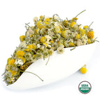 Chamomile Tea 1LB (16Oz) 100% CERTIFIED Organic (USDA seal) Chamomile Flowers Herbal Tea (Matricaria Chamomilla) in 1 lb Bulk Kraft BPA free Resealable Bags from U.S. Wellness