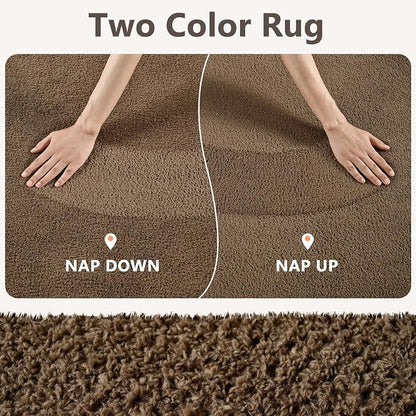 2x6 Beige Brown Solid Runner Rug Washable Non-Slip - Image 9