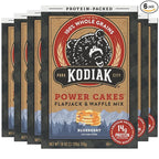 Kodiak Cakes Power Cakes Protein Pancake Mix & Waffle Mix - 100% Whole Grain - Blueberry (Pack of 6)
