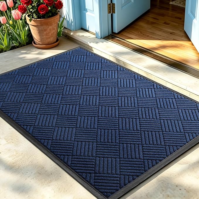 Front Door Mat, Heavy Duty Waterproof Doormat 61.5"x36", Stain Fade Resistant by WELDUN%E2%80%94IdealChoiceforHome