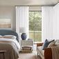 Snow White Pinch Pleated Linen 108 Inch Curtains 60 Inch Width | Linen Blend by Twodrapes