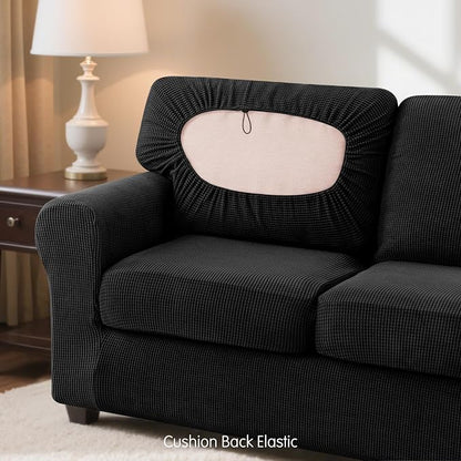 SUBRTEX 5 Pieces Stretch Sofa Slipcover Sets Couch Cover Sets Backrest Cushion - Image 7