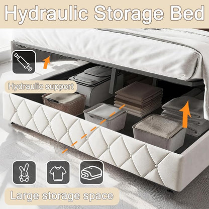 Modern Multi-Color LED Light Full Bed Frame - Image 5