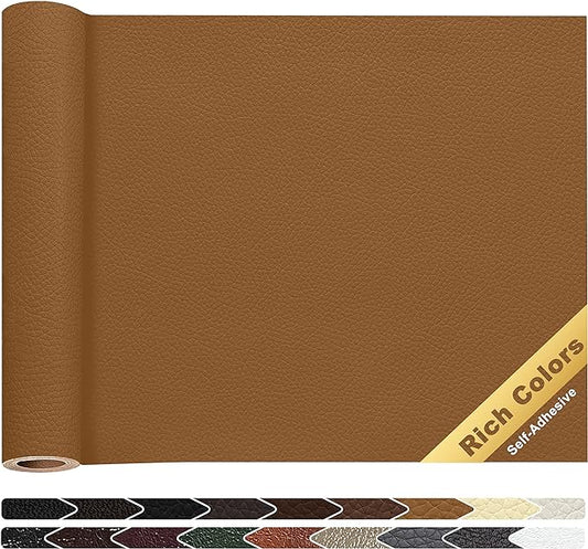 KING MOUNTAIN Leather Repair Patch, 16 x 60 Inches self Adhesive Leather Repair by ForABetterHomeLife