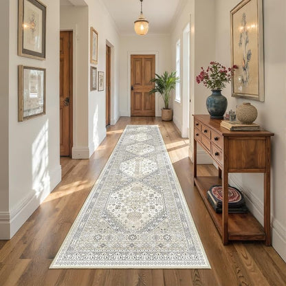 Runners for Hallway 12ft, Non-Slip Long Bathroom Rugs, Living Room, Soft by Restydon
