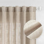 MYSKY HOME Cotton Curtains for Living Room Farmhouse Semi Sheer Light Filtering by MYSKYHOME