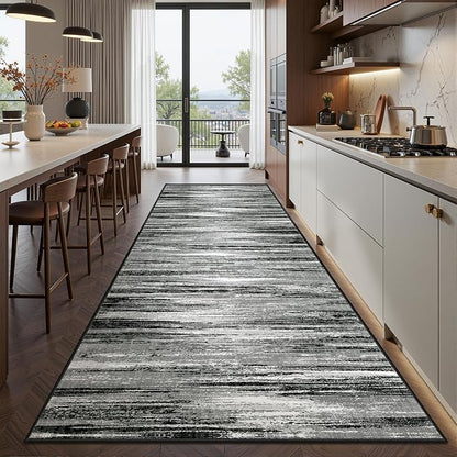 2'6 x 10' Runner Rug Non Slip, Washable Kitchen Rugs, Living Room, Long Rug - Image 3