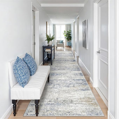 2'6 x 12' Runner Rug Non Slip, Washable Kitchen Rugs, Living Room, Long Rug - Image 3